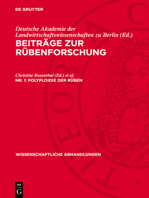 cover image of Polyploidie der Rüben